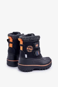 Best Lee Cooper Śniegowce Dziecięce Na Rzepy LCJ-24-44-2865K Czarne Czarny