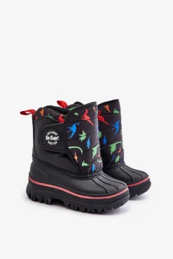 Lee Cooper Śniegowce Dziecięce Na Rzep LCJ-24-44-2861K Czarne