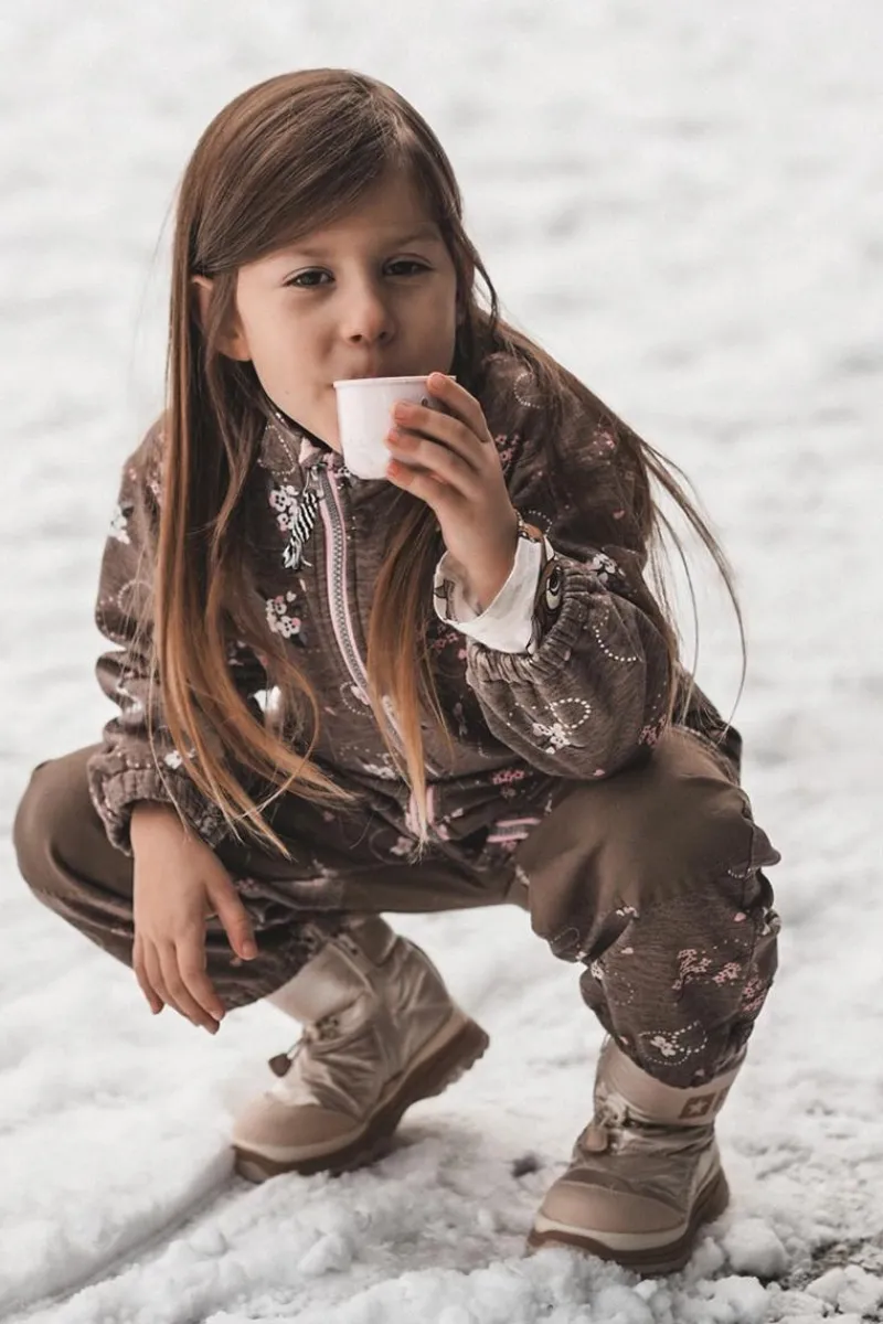 Chłopięce|Dziewczęce>Big Star Shoes Śniegowce Dziecięce Ocieplane Na Suwak Beżowe Big Star MM374197