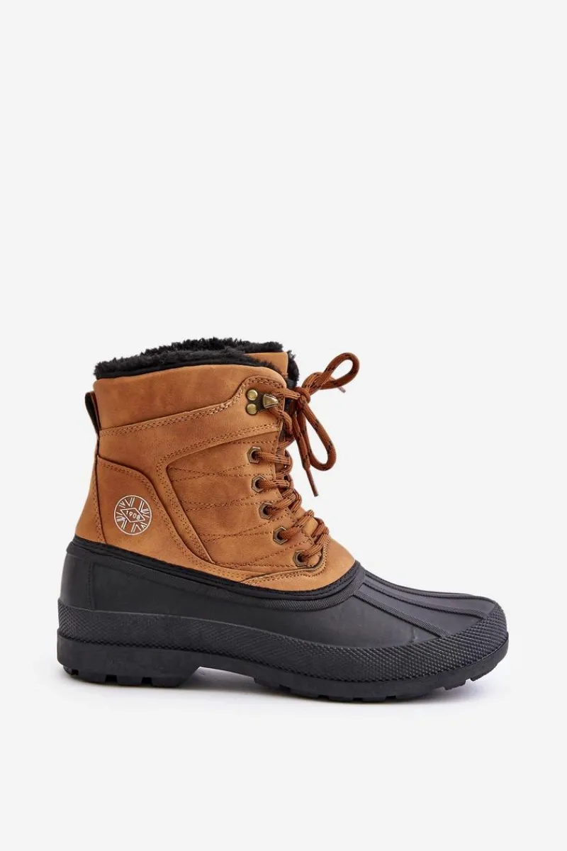 Obuwie Trekkingowe Męskie|Botki Męskie>Lee Cooper Śniegowce Męskie LCJ-24-44-2873M Camel