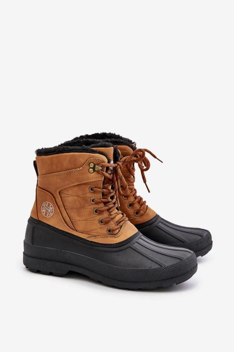 Obuwie Trekkingowe Męskie|Botki Męskie>Lee Cooper Śniegowce Męskie LCJ-24-44-2873M Camel