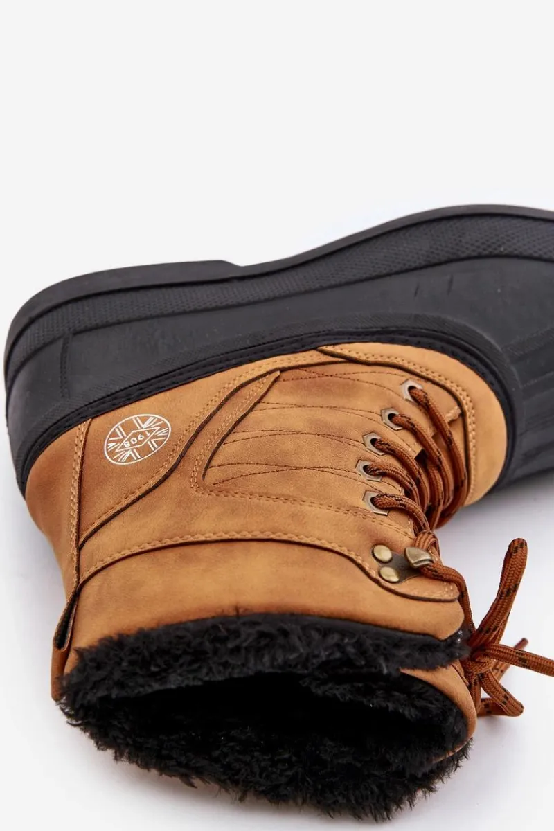 Obuwie Trekkingowe Męskie|Botki Męskie>Lee Cooper Śniegowce Męskie LCJ-24-44-2873M Camel