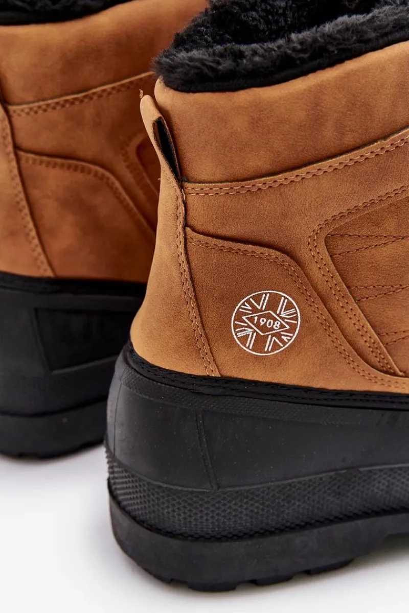 Obuwie Trekkingowe Męskie|Botki Męskie>Lee Cooper Śniegowce Męskie LCJ-24-44-2873M Camel