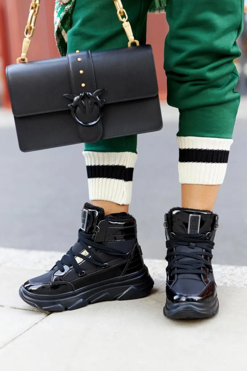 Sale Big Star Shoes Śniegowce Ocieplane Big Star II274311 Czarne