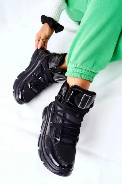 Sale Big Star Shoes Śniegowce Ocieplane Big Star II274311 Czarne