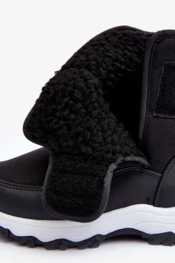 Big Star Shoes Śniegowce Ocieplane Na Rzep Dziecięce Czarne Big Star MM374119