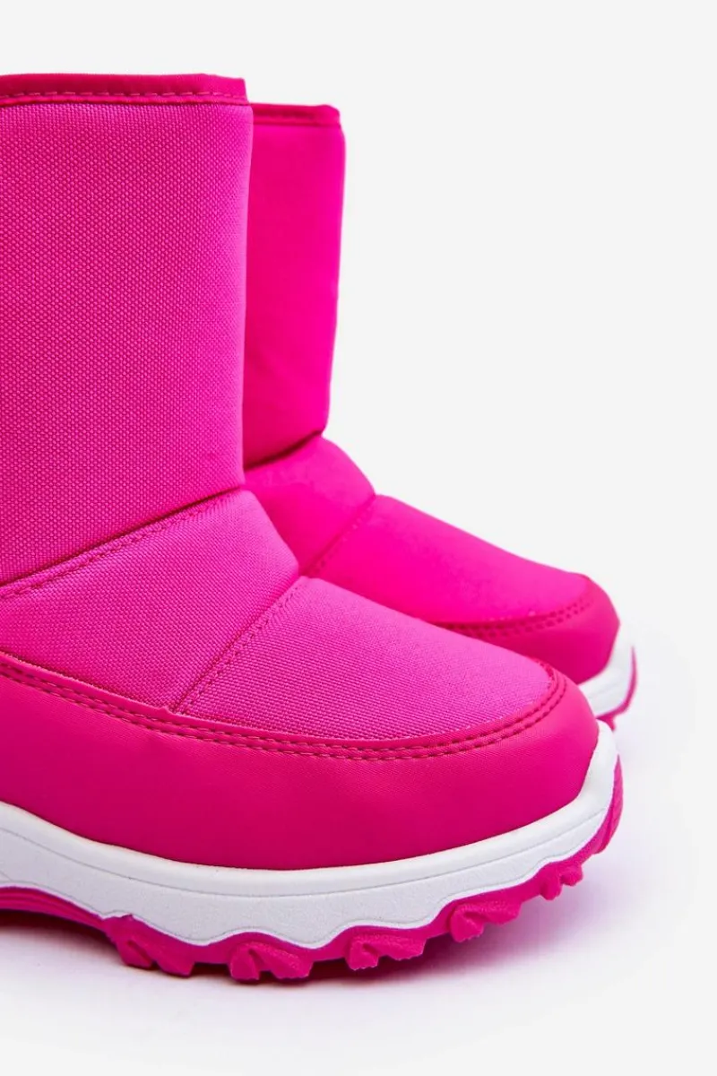 Online Śniegowce Ocieplane Na Rzep Dziecięce Różowe Big Star MM374121 Dzieci Dziewczęce