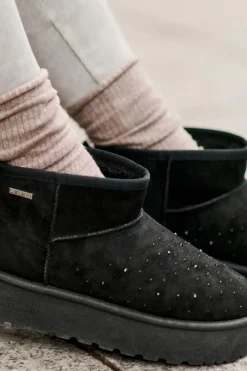 Śniegowce Damskie>Big Star Shoes Śniegowce Ze Zdobieniem Na Platformie Big Star OO274A105 Czarne Czarny