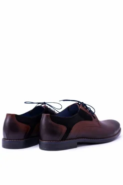 Półbuty Casual></noscript>Boto Nikopol Brązowe Skórzane Męskie Półbuty Zinedine