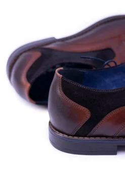 Półbuty Casual></noscript>Boto Nikopol Brązowe Skórzane Męskie Półbuty Zinedine