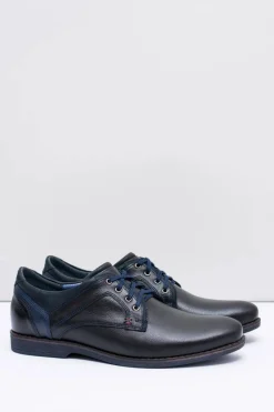 Półbuty Casual>Boto Nikopol Czarne Skórzane Męskie Półbuty Casual Jericho