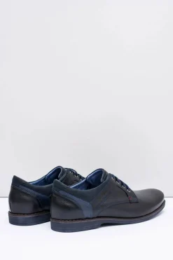 Półbuty Casual>Boto Nikopol Czarne Skórzane Męskie Półbuty Casual Jericho