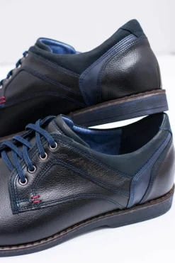 Półbuty Casual></noscript>Boto Nikopol Czarne Skórzane Męskie Półbuty Casual Jericho