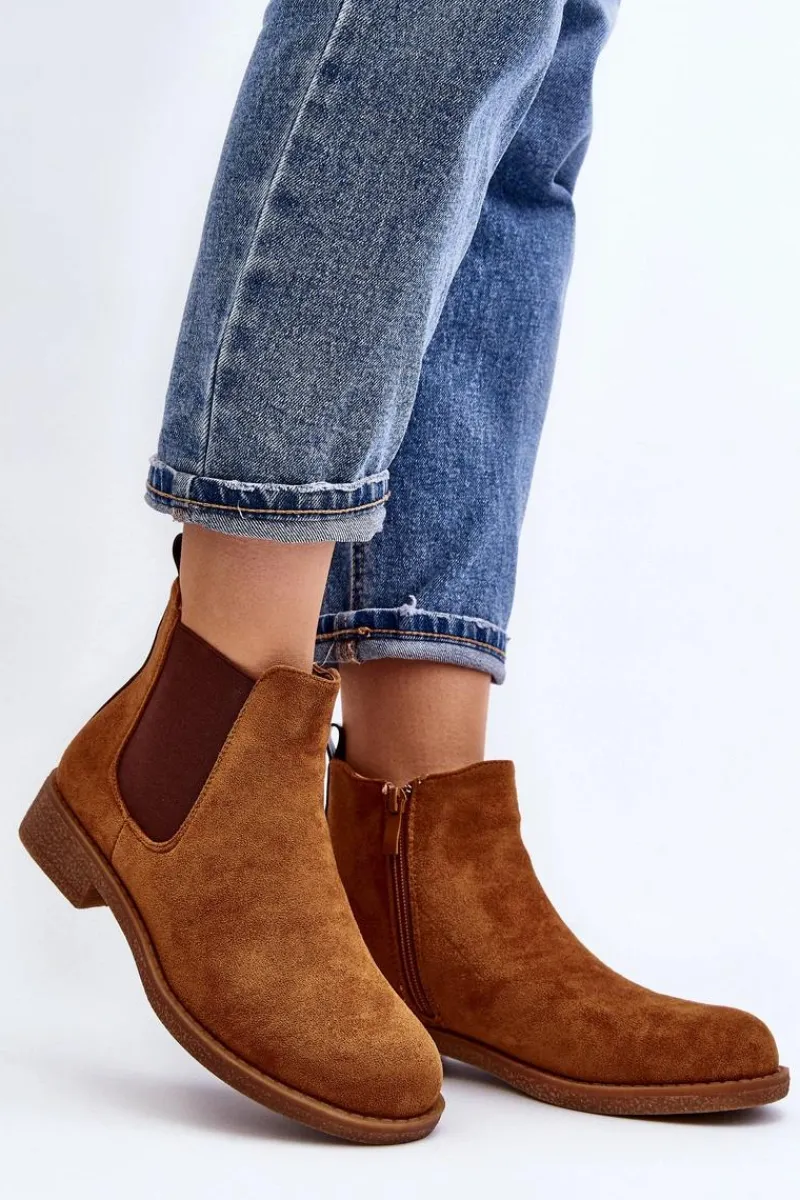 Sale Boto Niskie Botki Sztyblety Damskie Camel Sawarra