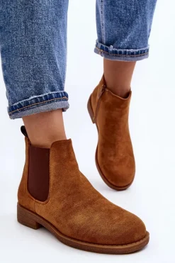 Sale Boto Niskie Botki Sztyblety Damskie Camel Sawarra