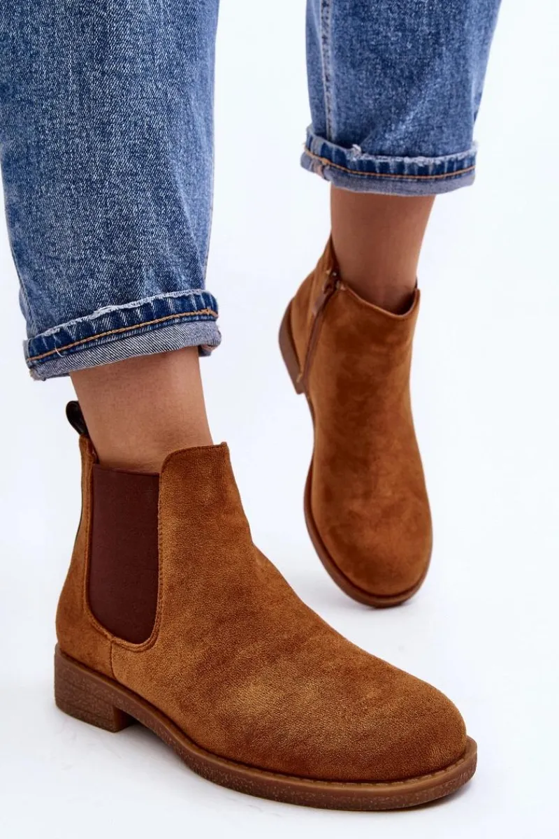 Sale Boto Niskie Botki Sztyblety Damskie Camel Sawarra
