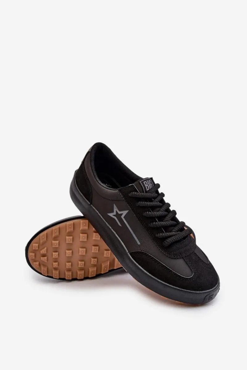 Sale Niskie Buty Sportowem Męskie Big Star NN174118 Czarne Męskie Obuwie Sportowe Męskie