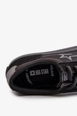 Sale Niskie Buty Sportowem Męskie Big Star NN174118 Czarne Męskie Obuwie Sportowe Męskie