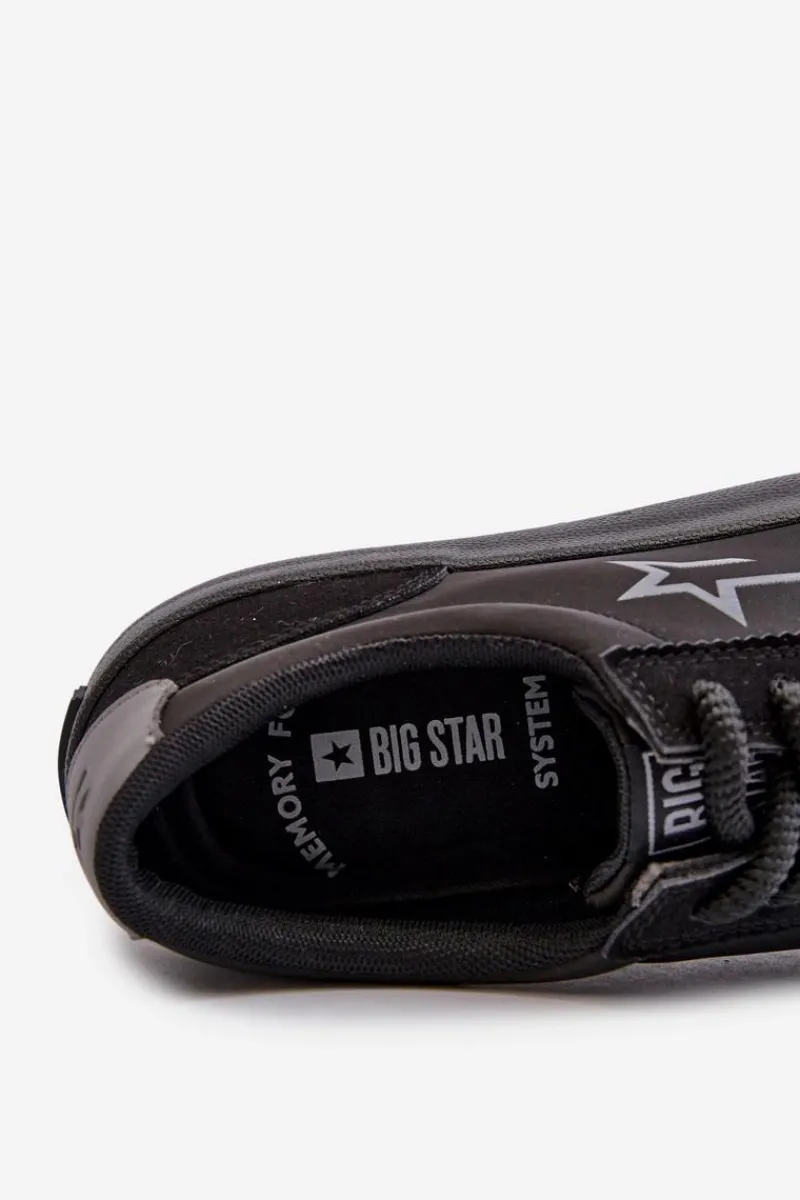 Sale Niskie Buty Sportowem Męskie Big Star NN174118 Czarne Męskie Obuwie Sportowe Męskie