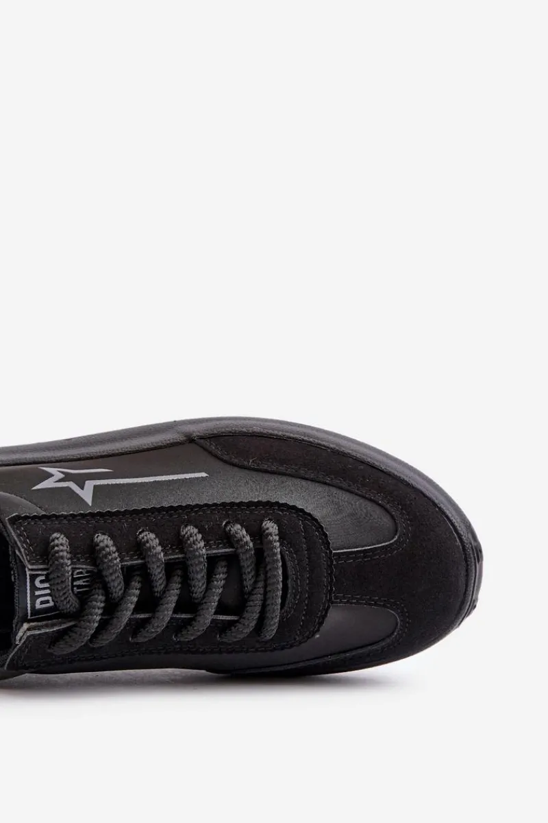 Sale Niskie Buty Sportowem Męskie Big Star NN174118 Czarne Męskie Obuwie Sportowe Męskie