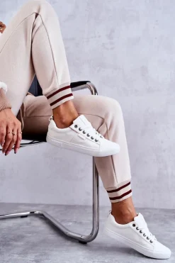 Trampki Damskie Big Star|Trampki Damskie Niskie></noscript>Big Star Shoes Niskie Damskie Materiałowe Trampki Big Star KK274003 Białe