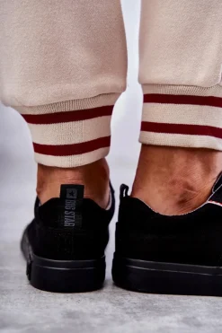 Sale Niskie Damskie Materiałowe Trampki Big Star KK274004 Czarne Damskie Trampki Damskie Big Star|Trampki Damskie Niskie