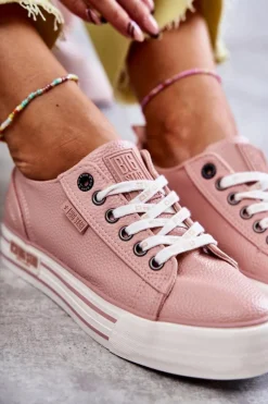 Trampki Damskie Big Star|Trampki Damskie Niskie></noscript>Big Star Shoes Niskie Damskie Trampki Big Star KK274016 Różowe