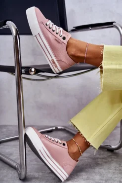 Trampki Damskie Big Star|Trampki Damskie Niskie></noscript>Big Star Shoes Niskie Damskie Trampki Big Star KK274016 Różowe