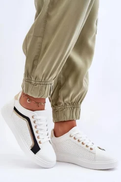 Buty Sportowe Na Platformie|Sneakersy Damskie></noscript>Boto Niskie Klasyczne Buty Sportowe Damskie Białe Lamimi