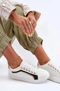 Buty Sportowe Na Platformie|Sneakersy Damskie></noscript>Boto Niskie Klasyczne Buty Sportowe Damskie Białe Lamimi
