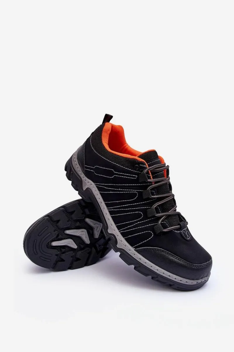 Obuwie Trekkingowe Męskie>Boto Niskie Męskie Buty Trekkingowe Czarne Orlando