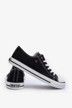 Outlet Niskie Męskie Trampki Big Star T174103 Czarne Męskie Trampki Męskie Big Star|Trampki Niskie