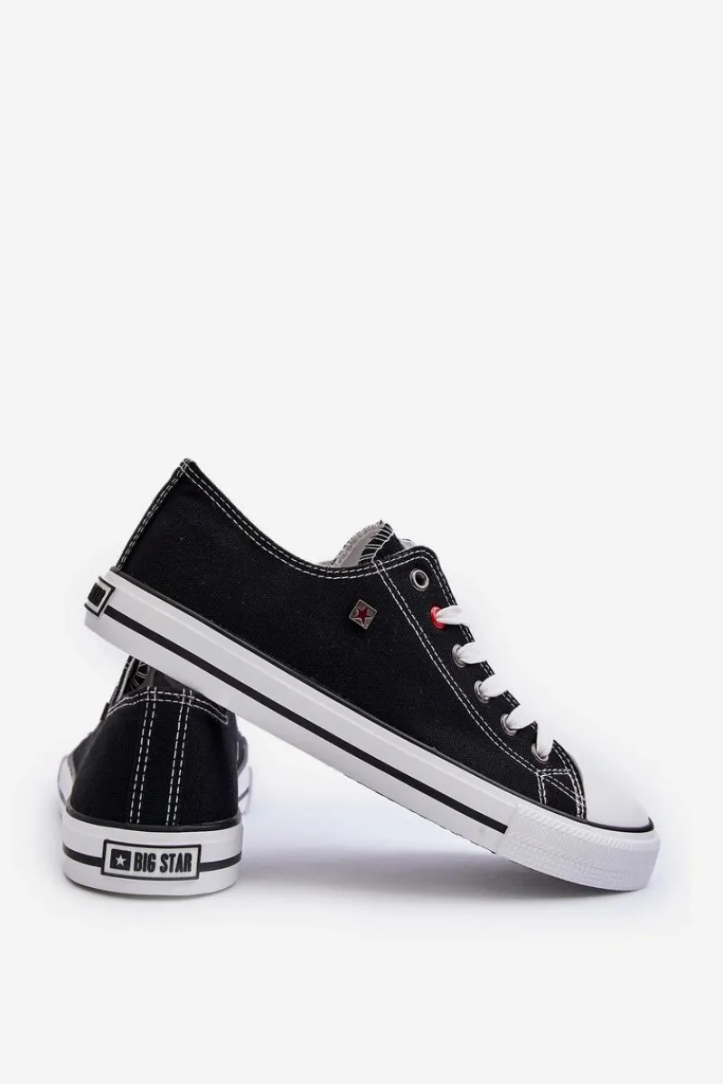 Outlet Niskie Męskie Trampki Big Star T174103 Czarne Męskie Trampki Męskie Big Star|Trampki Niskie