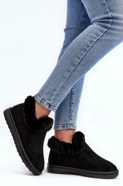 Best Niskie Śniegowce Damskie Z Futerkiem Czarne Pilani Damskie Śniegowce Damskie