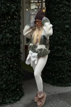 Best Niskie Śniegowce Na Platformie Z Futerkiem DFSH370011 Brązowe Damskie Śniegowce Damskie