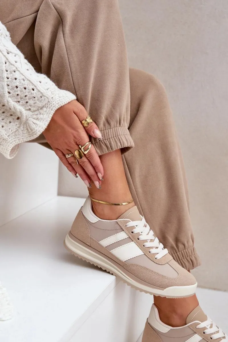 Trampki Damskie Niskie|Sneakersy Damskie>Boto Niskie Sneakersy Trampki Damskie Beżowe Sellira
