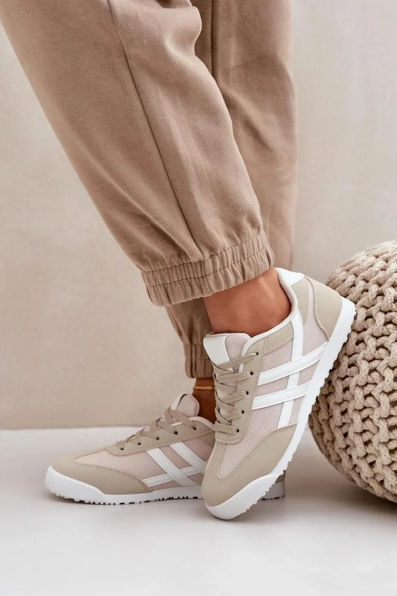 Outlet Boto Niskie Tenisówki Trampki Damskie Beżowe Eezore Beżowy