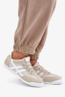 Outlet Boto Niskie Tenisówki Trampki Damskie Beżowe Eezore Beżowy