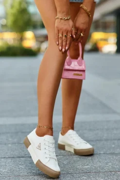 Hot Boto Niskie Trampki Damskie Białe Enalae