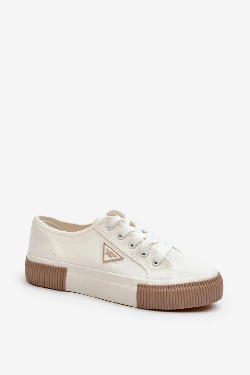 Hot Boto Niskie Trampki Damskie Białe Enalae