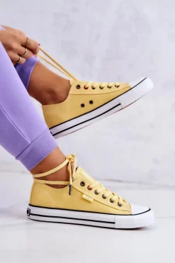 Trampki Damskie Big Star|Trampki Damskie Niskie></noscript>Big Star Shoes Niskie Trampki Damskie Big Star JJ274A002 Żółte