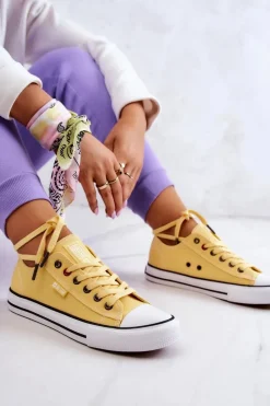 Trampki Damskie Big Star|Trampki Damskie Niskie></noscript>Big Star Shoes Niskie Trampki Damskie Big Star JJ274A002 Żółte