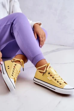 Trampki Damskie Big Star|Trampki Damskie Niskie></noscript>Big Star Shoes Niskie Trampki Damskie Big Star JJ274A002 Żółte