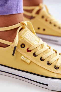 Trampki Damskie Big Star|Trampki Damskie Niskie></noscript>Big Star Shoes Niskie Trampki Damskie Big Star JJ274A002 Żółte