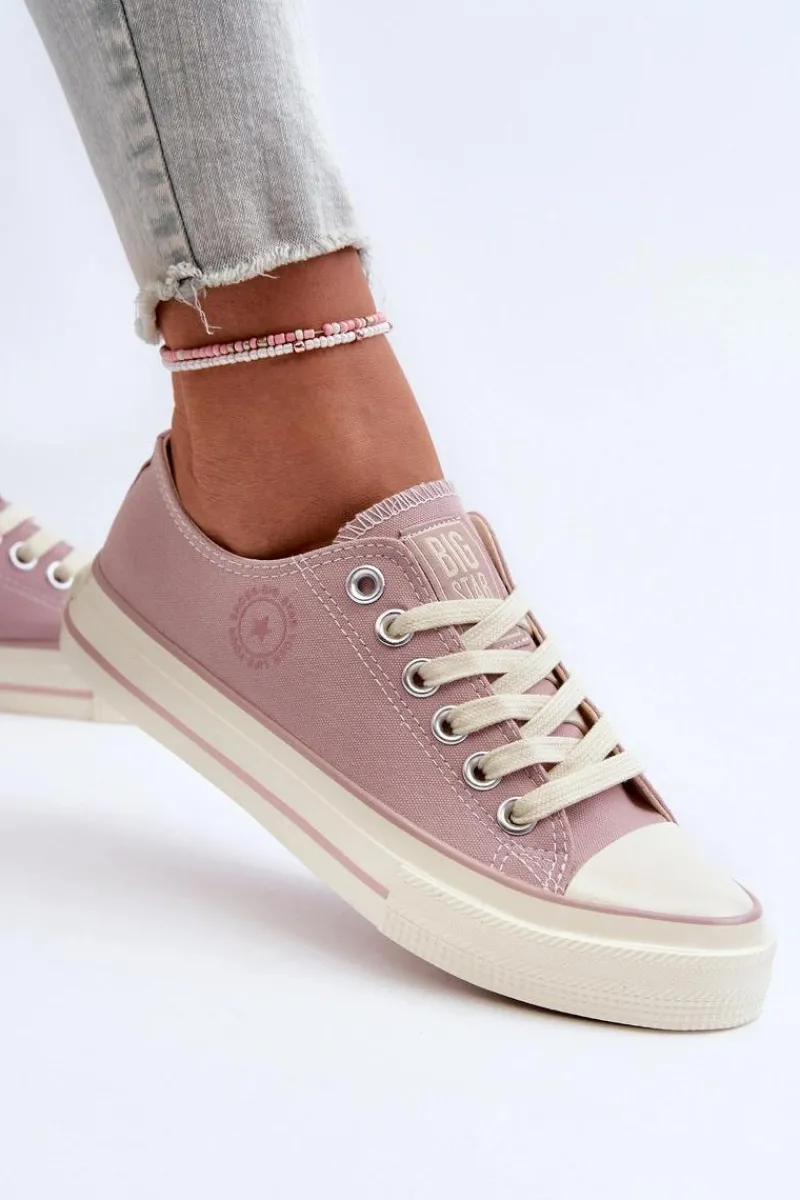 Clearance Niskie Trampki Damskie Big Star NN274270 Różowe Damskie Trampki Damskie Big Star|Trampki Damskie Niskie