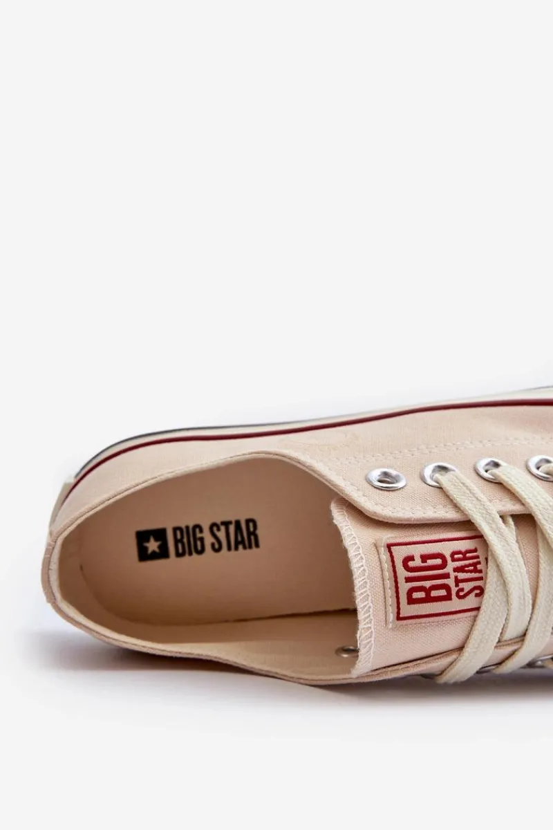 Trampki Damskie Big Star|Trampki Damskie Niskie>Big Star Shoes Niskie Trampki Damskie Big Star NN274272 Beżowe Beżowy