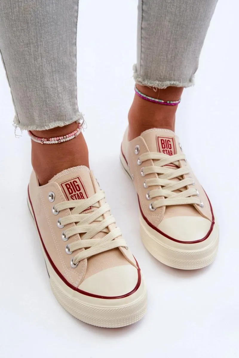 Trampki Damskie Big Star|Trampki Damskie Niskie>Big Star Shoes Niskie Trampki Damskie Big Star NN274272 Beżowe Beżowy