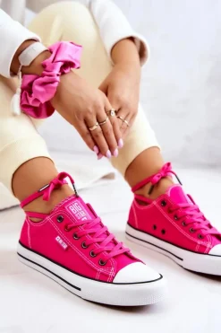 Online Niskie Trampki Damskie Big Star JJ274A005 Fuksja Damskie Trampki Damskie Big Star|Trampki Damskie Niskie