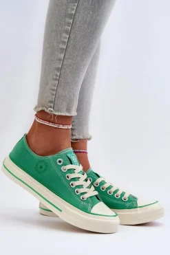 Trampki Damskie Big Star|Trampki Damskie Niskie></noscript>Big Star Shoes Niskie Trampki Damskie Big Star NN274268 Zielone Zielony