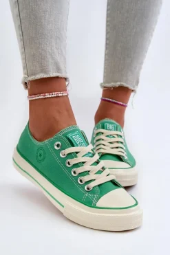 Trampki Damskie Big Star|Trampki Damskie Niskie></noscript>Big Star Shoes Niskie Trampki Damskie Big Star NN274268 Zielone Zielony